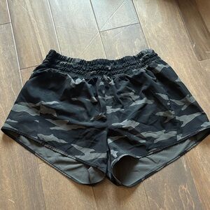 Marika Black & Gray Camo Athletic Shorts